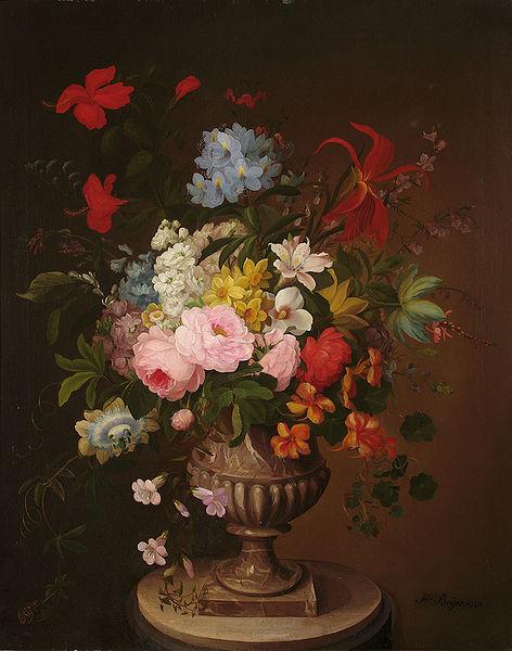 Edward Beyer Flowers in a vase oil painting image
